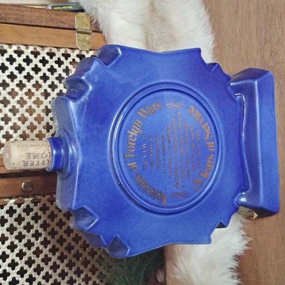 . Vintage VFW Ezra Brooks Liquor Bottle 185 Veterans Of Foreign Wars 75th - Picture 3 of 7